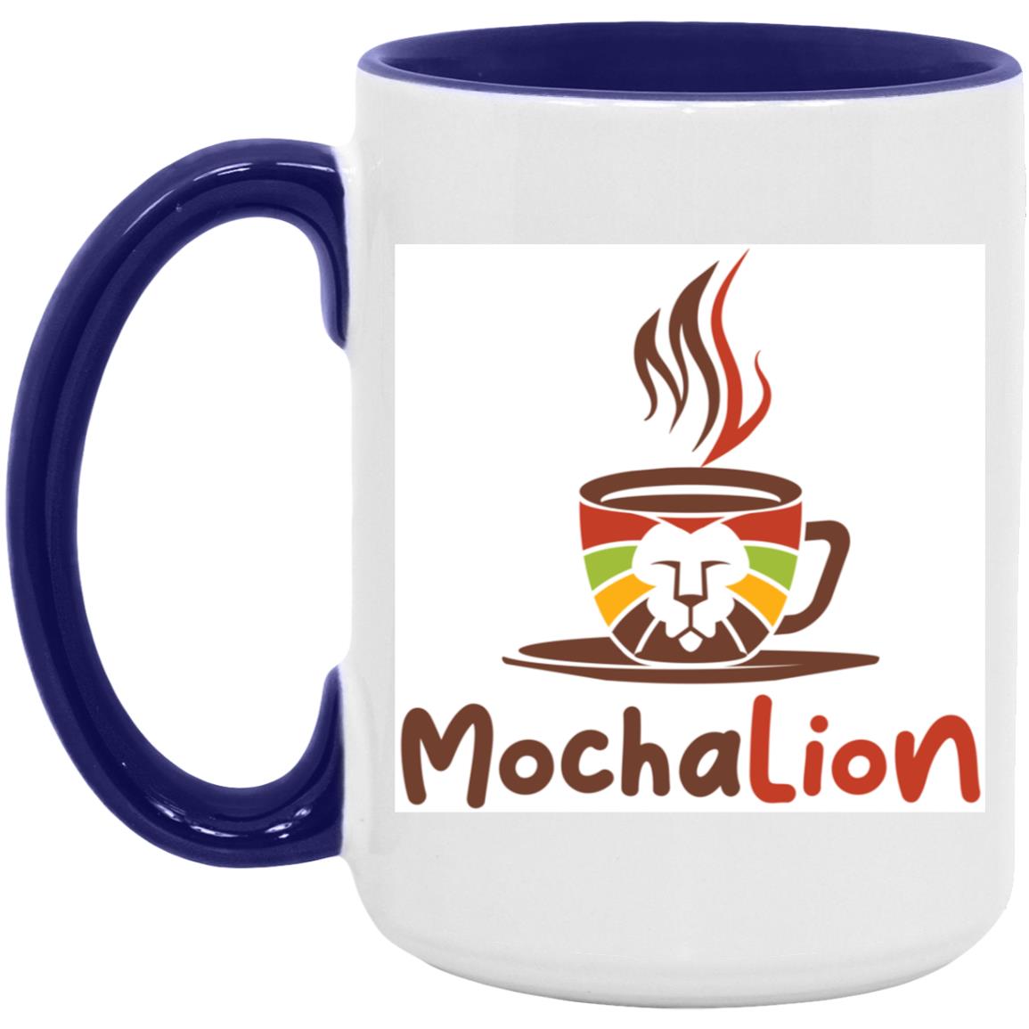 AM15OZ 15oz. Mocha Lion Accent Mug