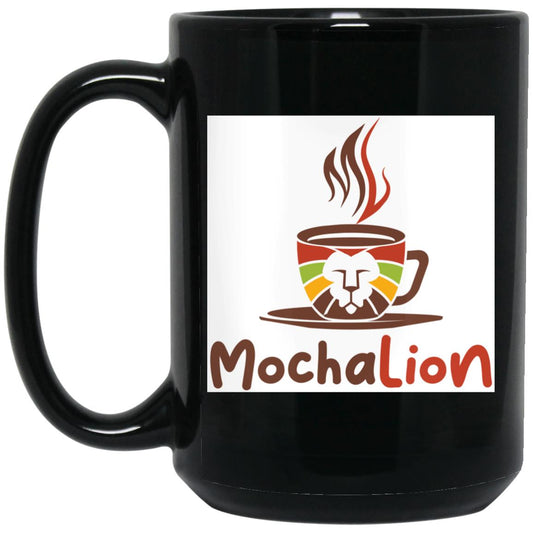 BM15OZ 15 oz. Mocha Lion Black Mug