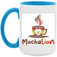 AM15OZ 15oz. Mocha Lion Accent Mug