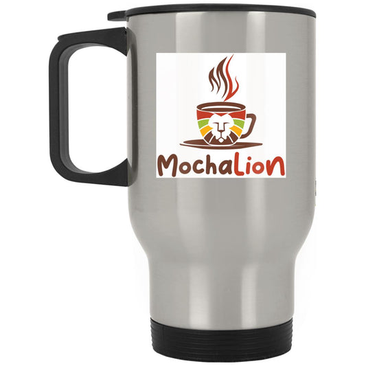 XP8400S Mocha Lion Silver Stainless Travel Mug